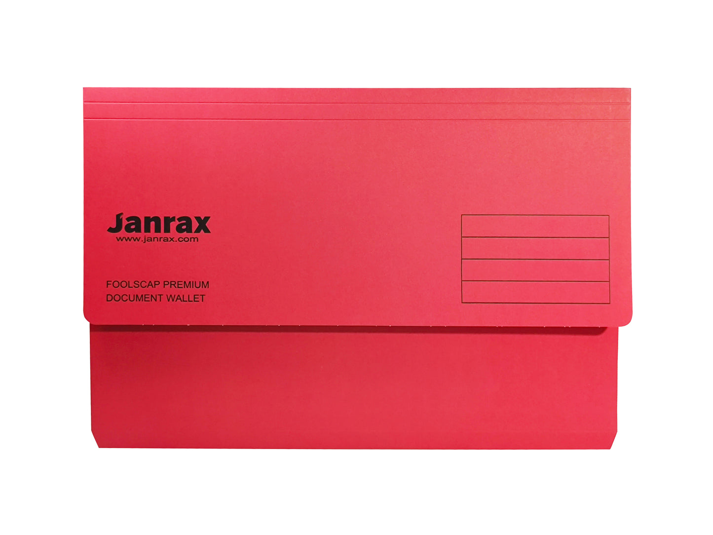 Pack of 100 Red Card Premium Foolscap Document Wallets