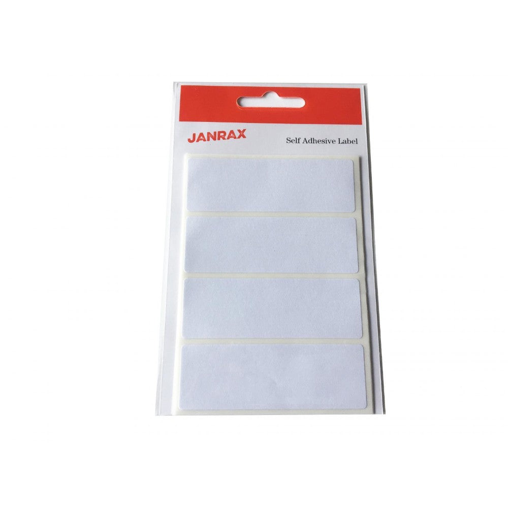 Pack of 280 White 25x75mm Rectangular Labels - Adhesive Stickers