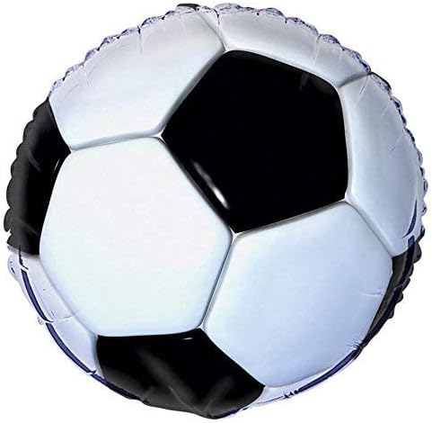 3D Soccer Round Foil Balloon 18"