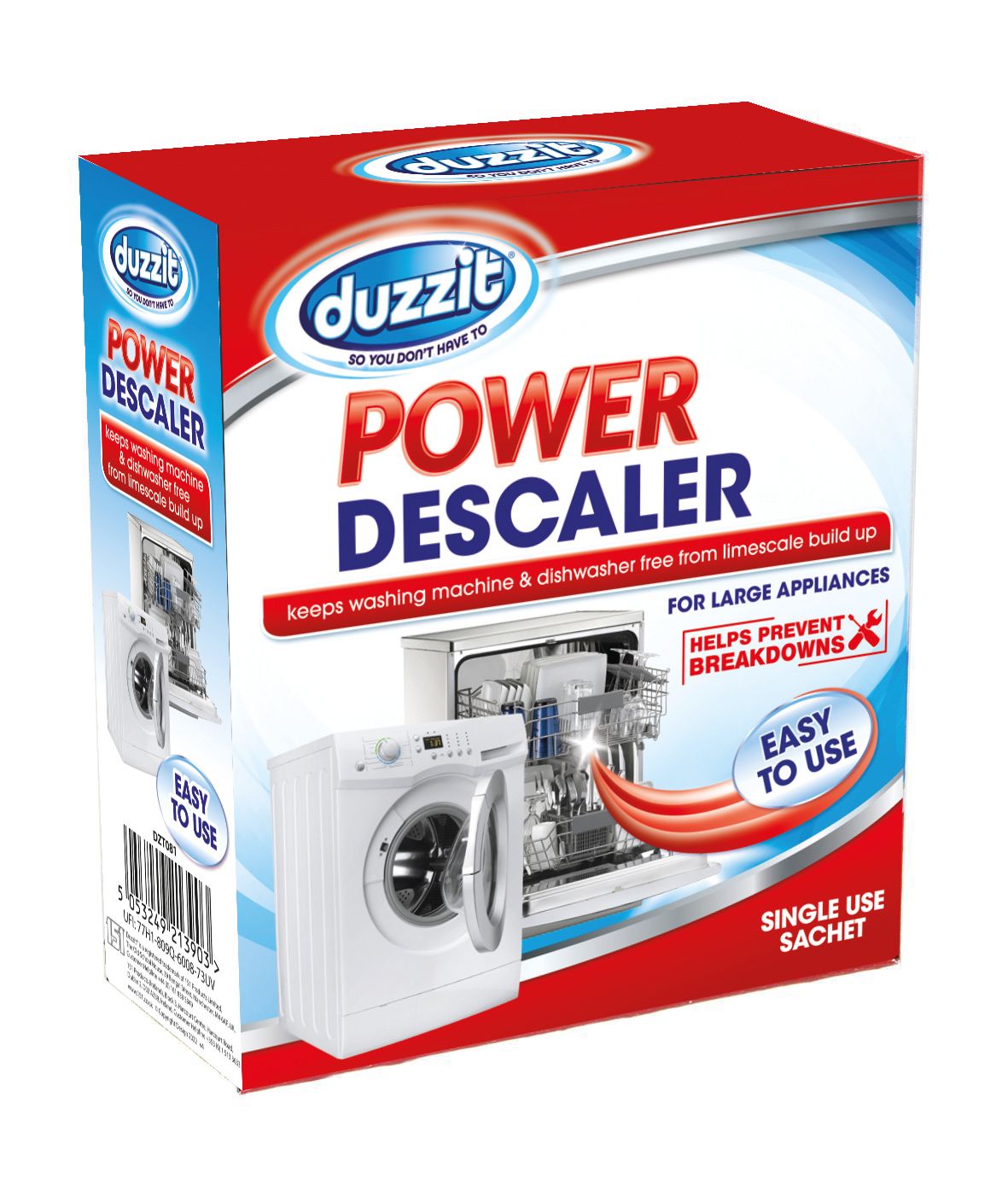 Duzzit Power Descaler for Large Appliance - Made in the UK