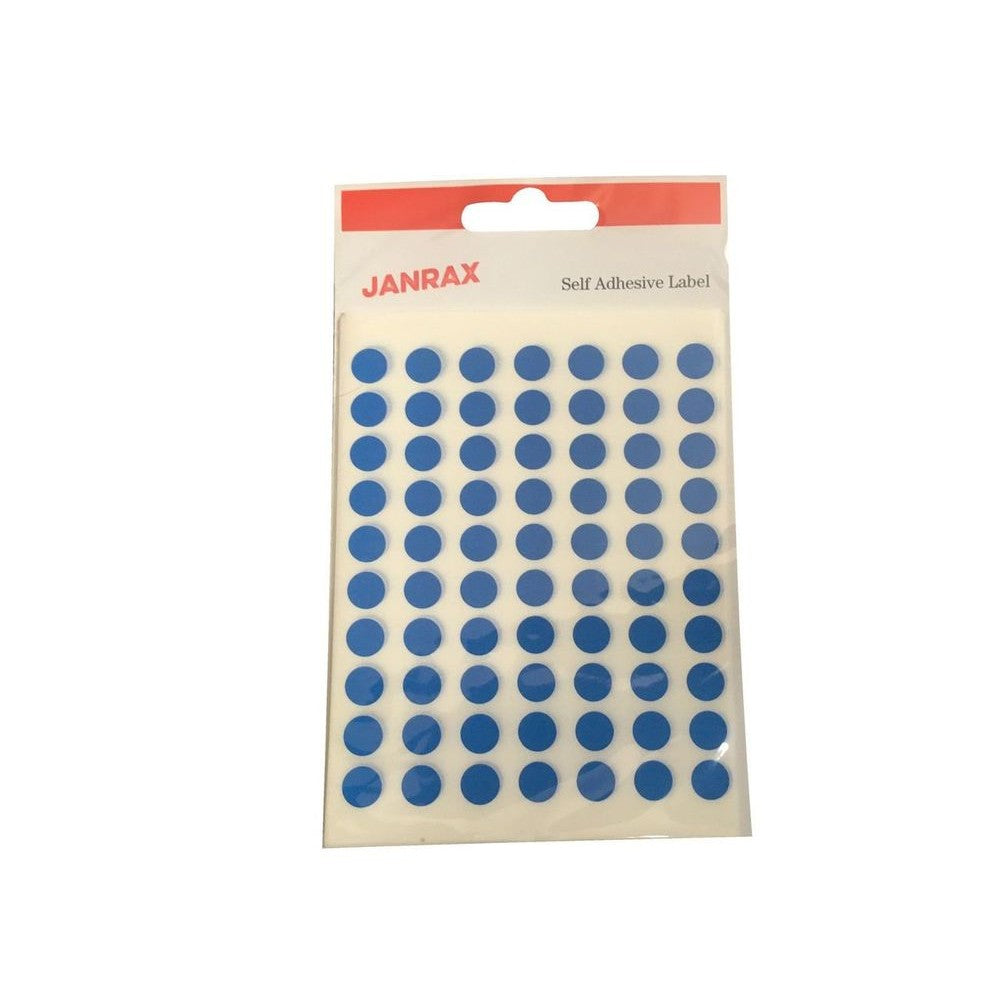 Pack of 5600 Blue 8mm Round Labels - Stickers