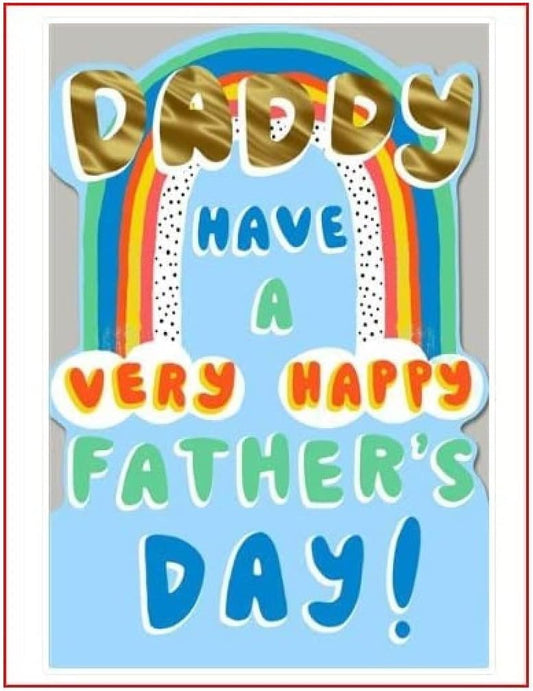 Rainbow Design Daddy Father's Day Card