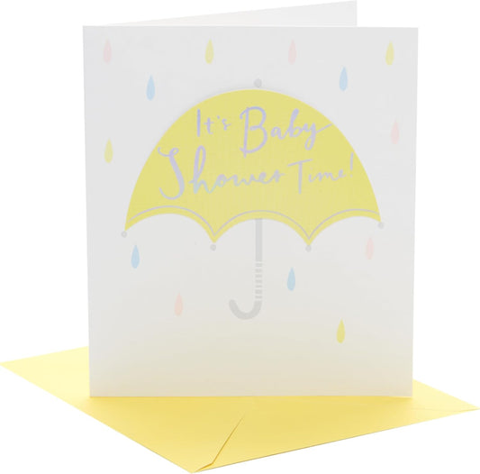 Umbrella Design Baby Shower Card