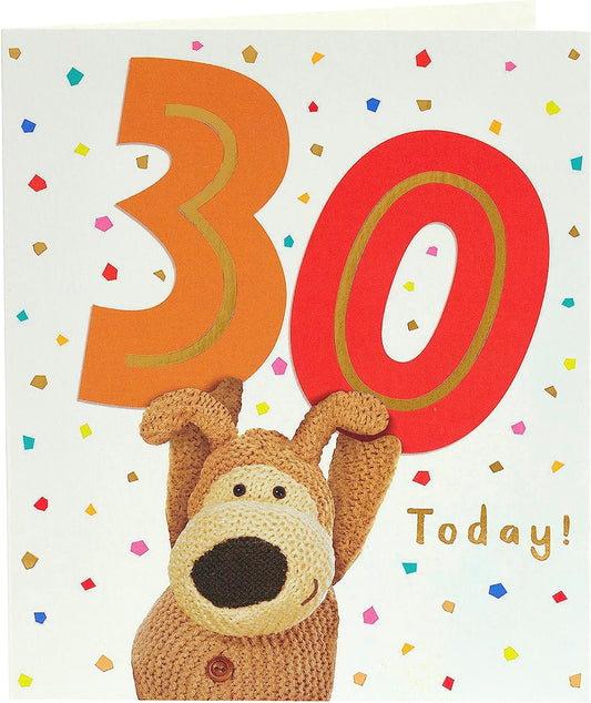 Boofle Cute Design 30th Birthday Card