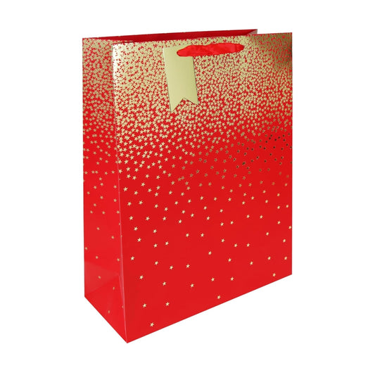 Red Ombre Christmas Large Gift Bag