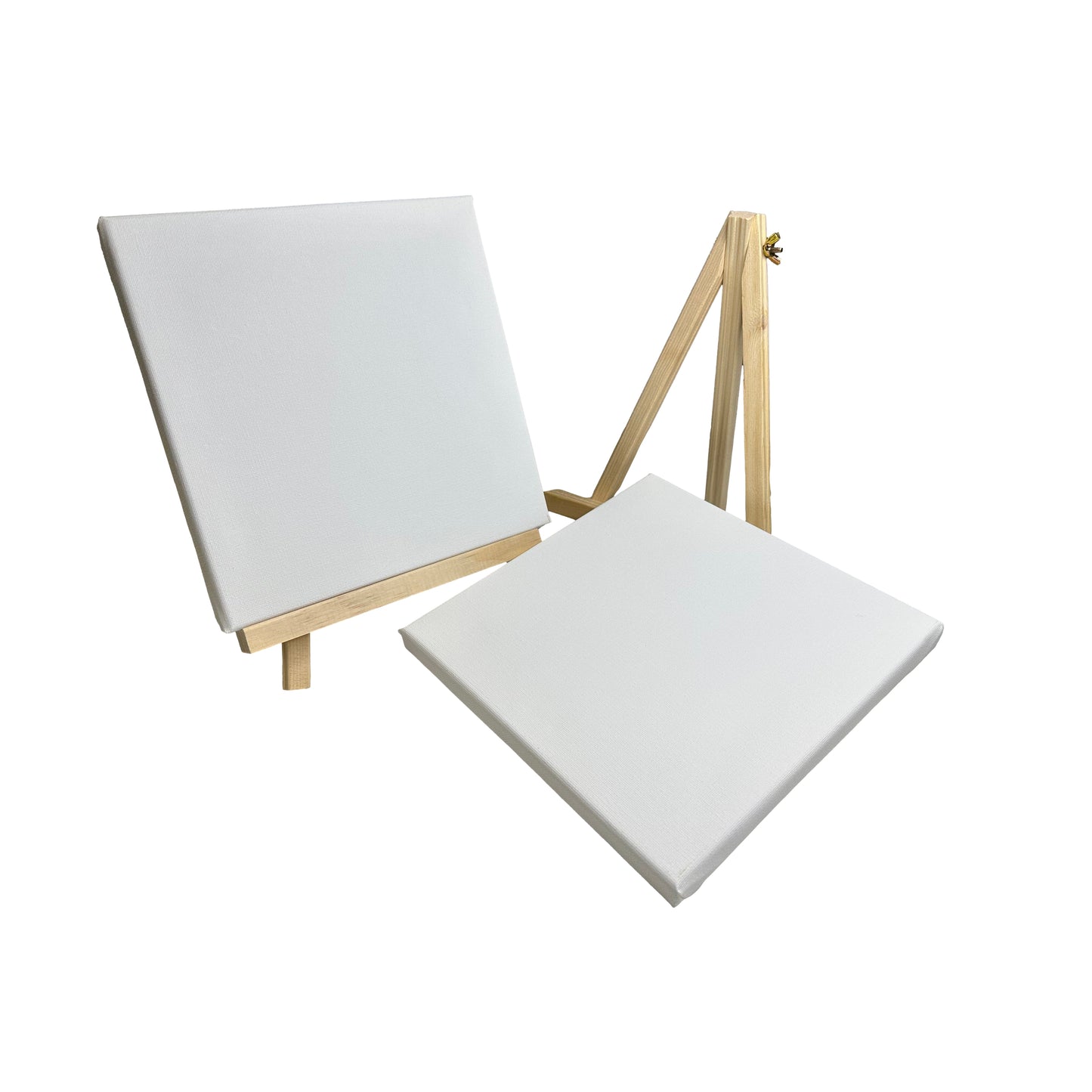 20x20cm Canvas and Wooden Easel Set