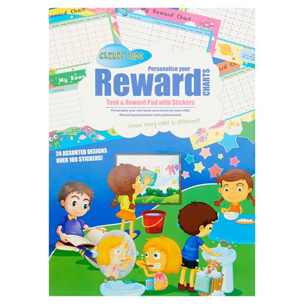 Task And Reward Chart Pad With Stickers by Clever Kidz