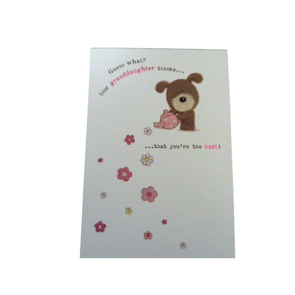 You're Best From Granddaughter Tea Pot Flower Mother's Day New Card