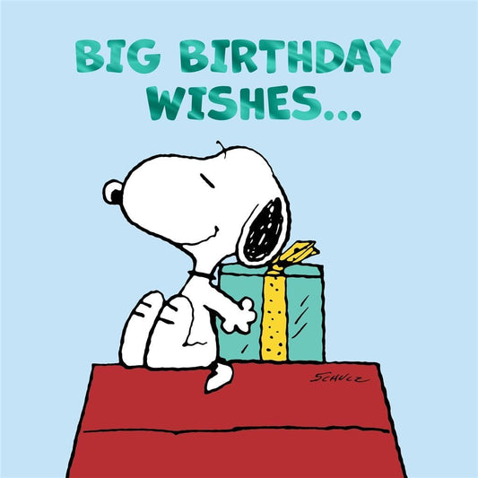 Peanuts Snoopy Big Birthday Wishes... Card