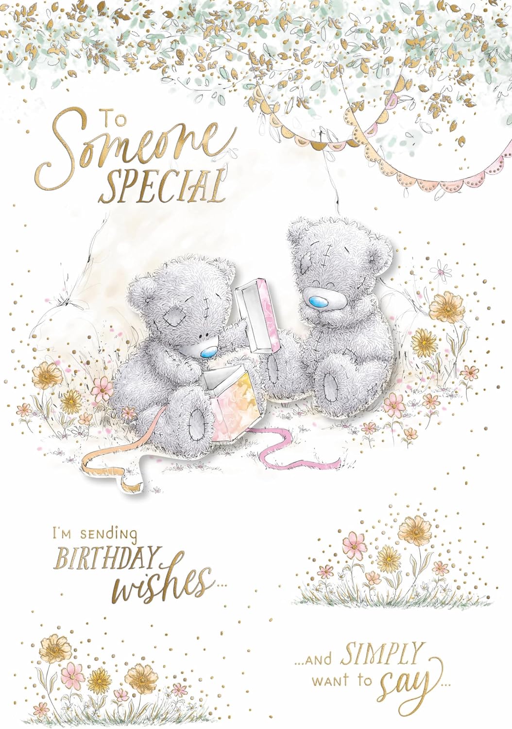 Bears Opening Gift Someone Special Luxury Handmade Birthday Card