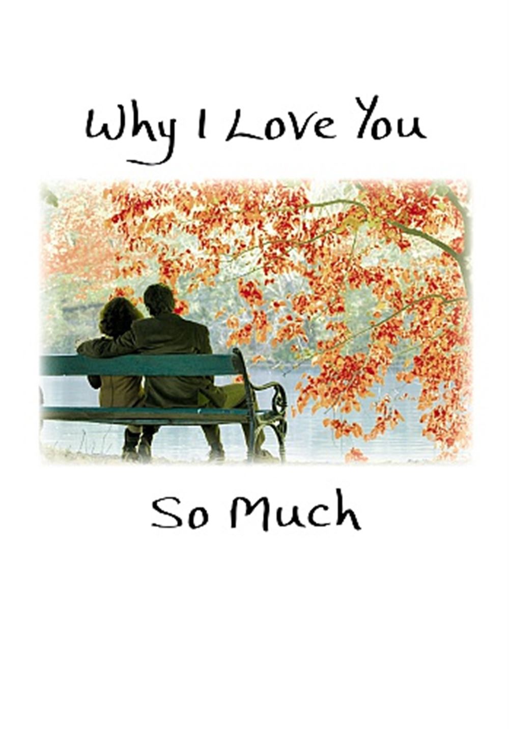 Why I Love You So Much Sentimental Verses Keepsake Greeting Card