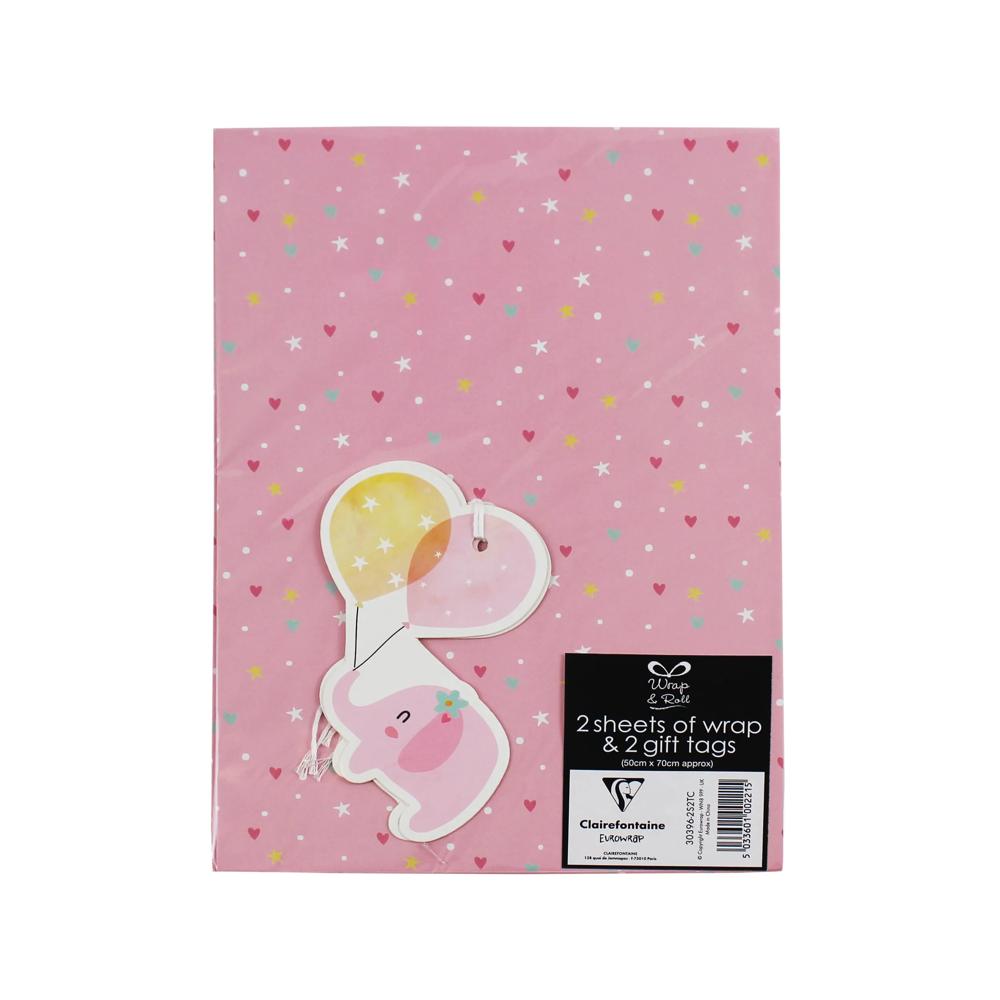 Baby Girl Design 2 Sheets 2 Tags Set