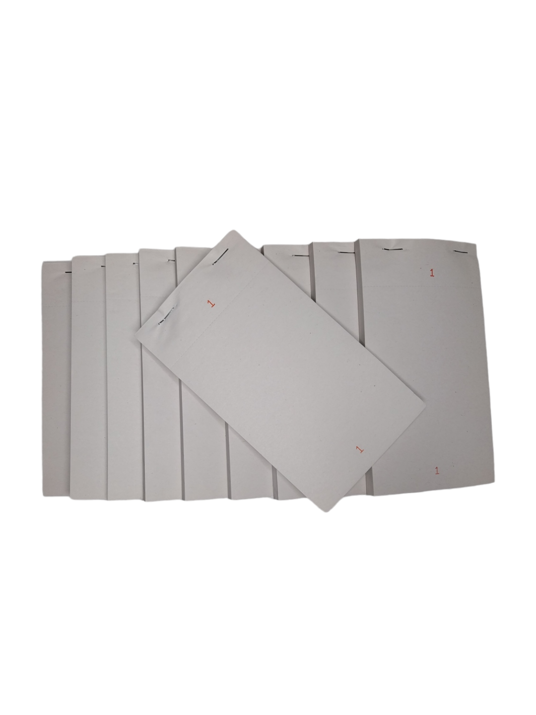 Pack of 50 95mm x 165mm Plain White Numbered Service Pads