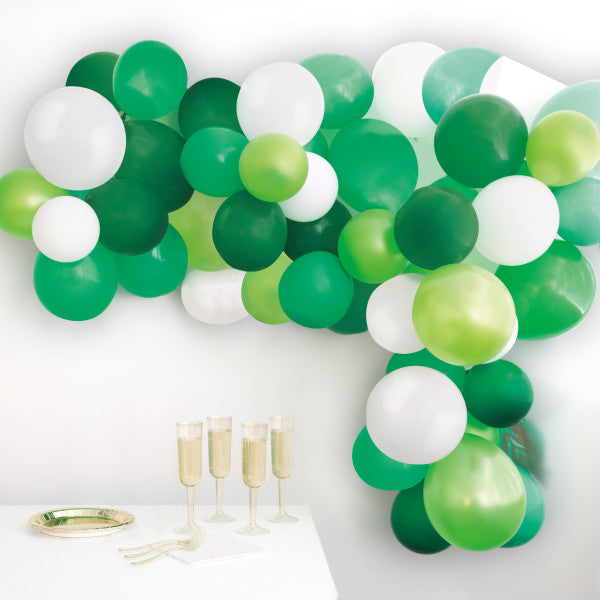 40 Pieces Assortment Green Balloon Arch Kit