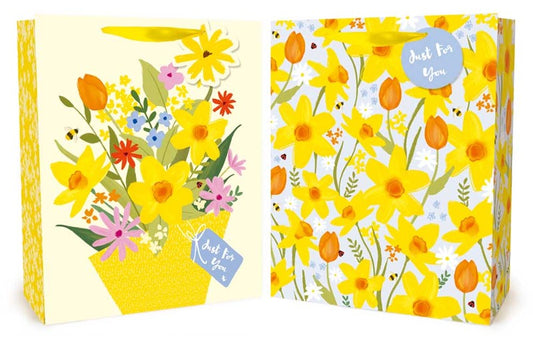 Single Floral Design Large Easter Gift Bag