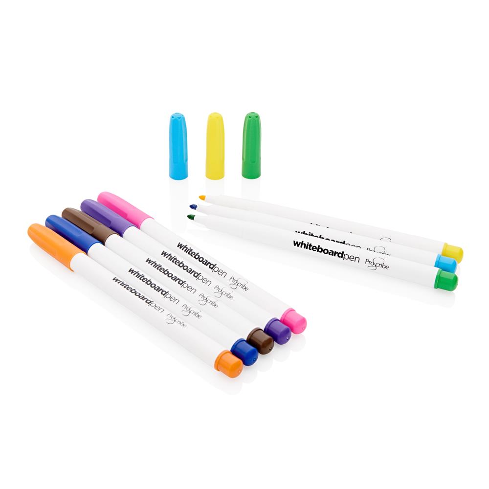 Pack of 8 Assorted Dry Wipe White Board Markers by Pro:scribe