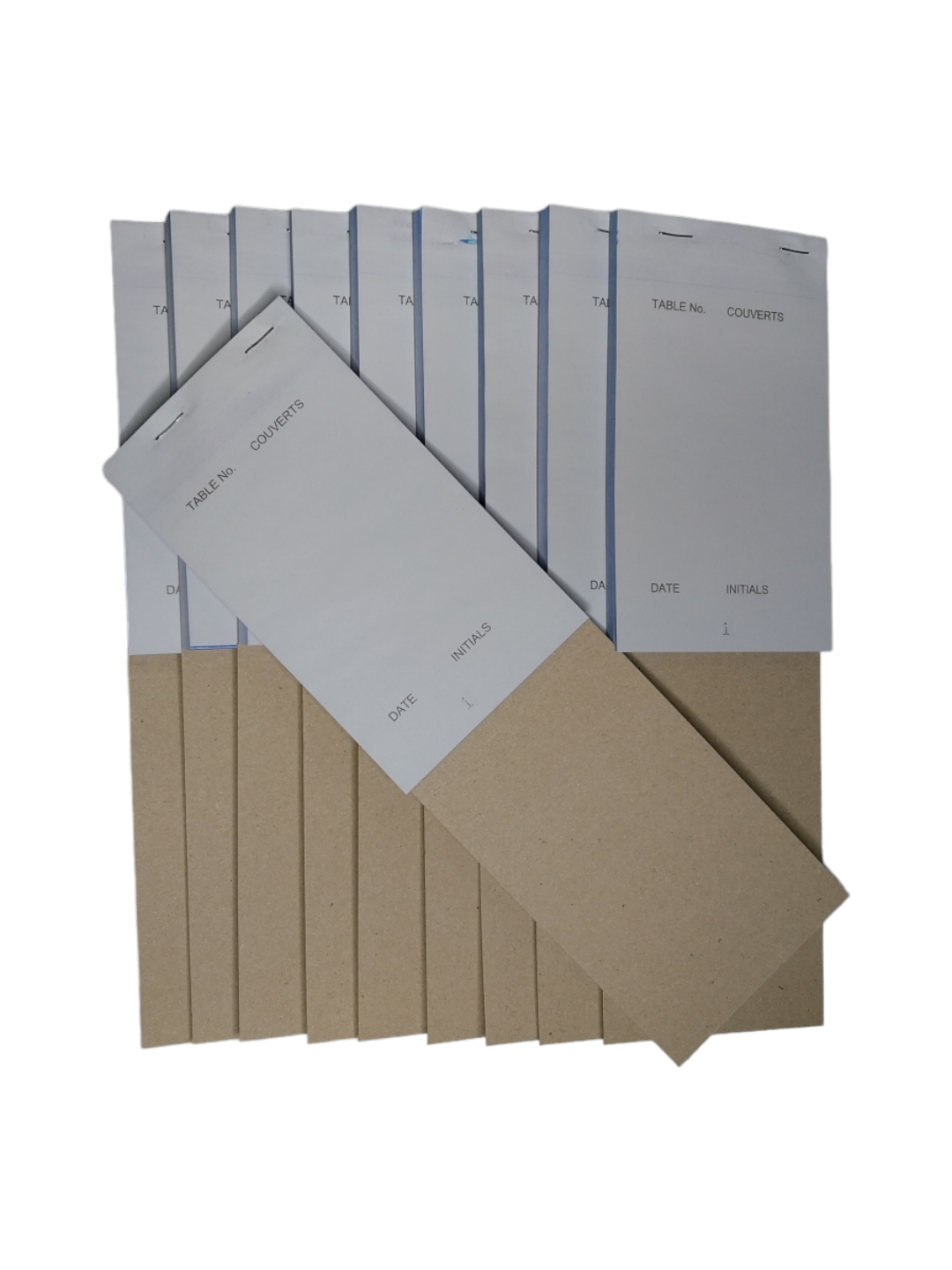 Pack of 50 95mm x 165mm White Duplicate NCR Restaurants Service Pads