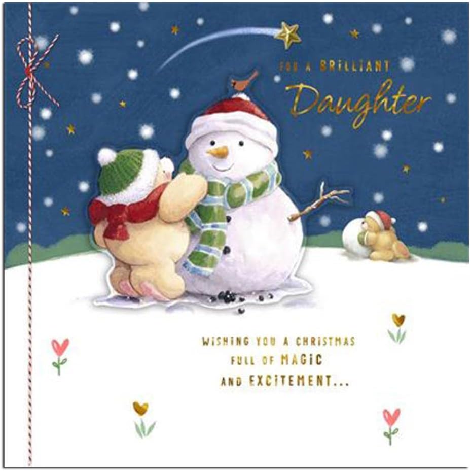 Forever Friends Daughter Square Christmas Card
