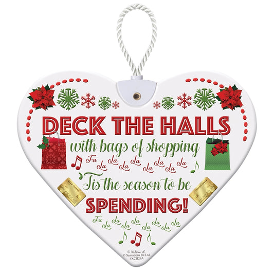 Deck the Halls Christmas Hanging Plaque