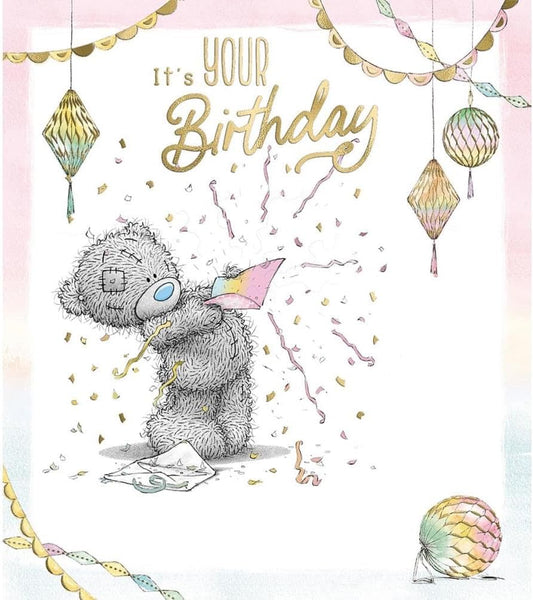 Bear And Envelope Birthday Card