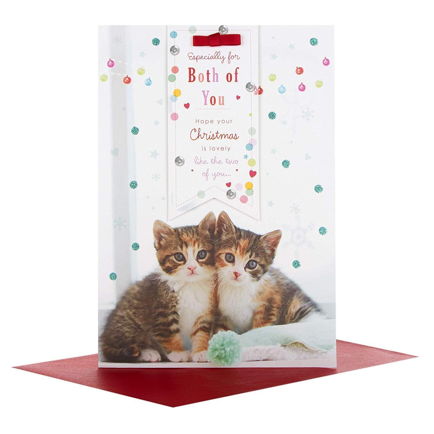 Hallmark Both of You Medium Christmas Card 'Happiness'