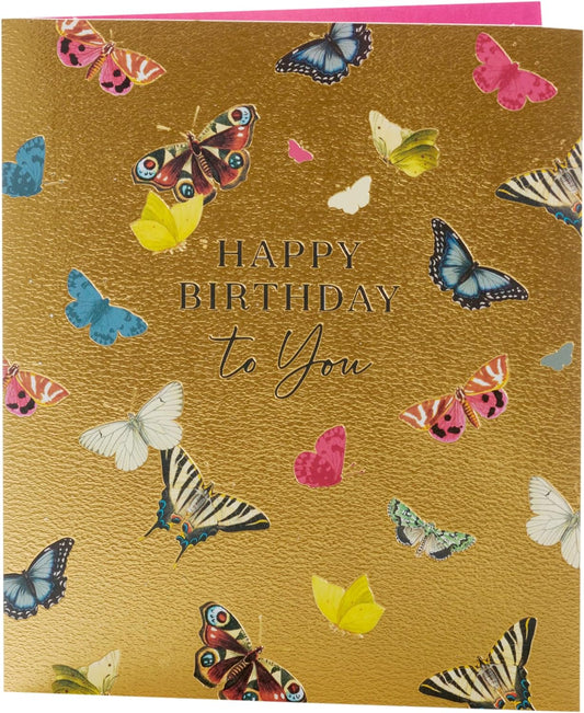 Butterflies Design Birthday Card