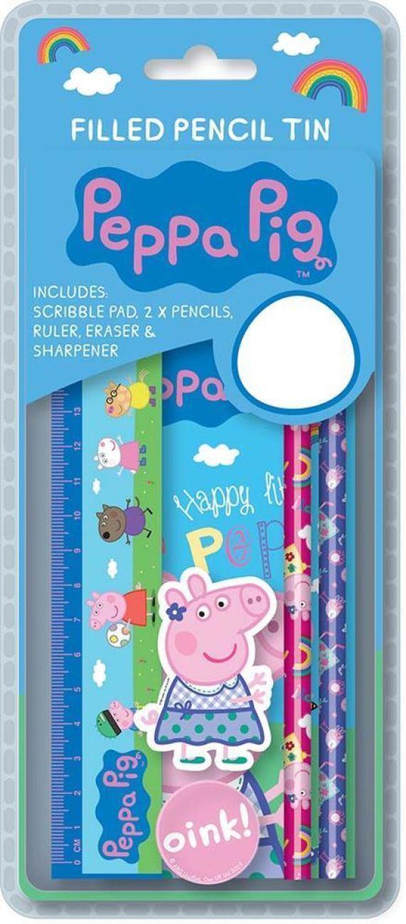 Peppa Pig Filled Pencil Tin