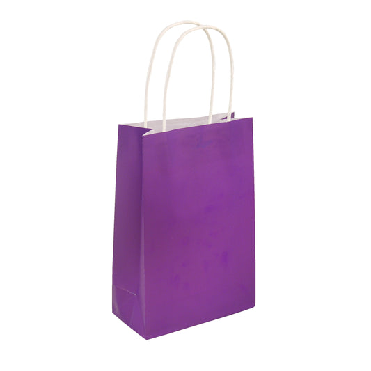 Pack of 24 Purple Party Bags with Handles