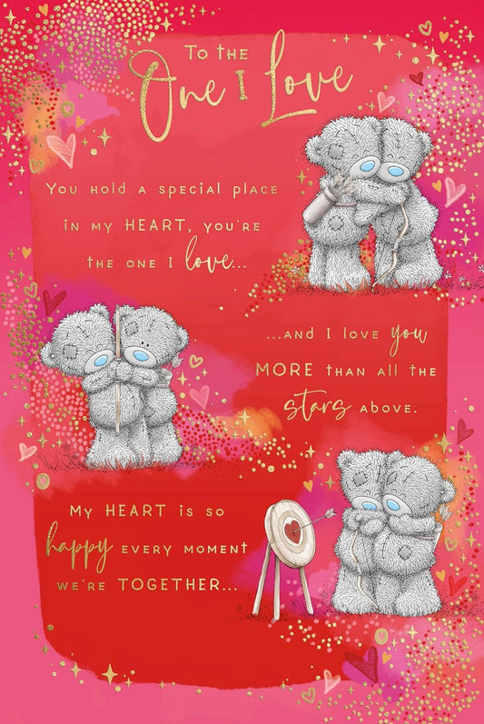 Bears Hugging One I Love Valentine's Day Card