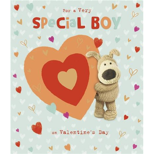 Boofle Stood Holding Heart Special Boy Valentine's Day Card