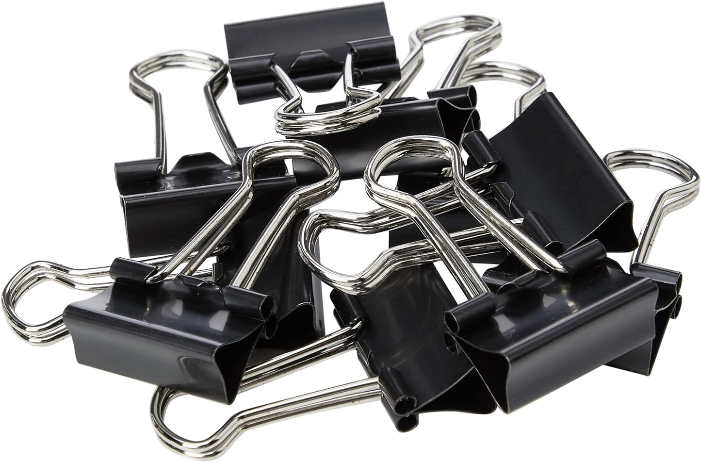 Pack of 100 Q-Connect 19mm Black Foldback Clips