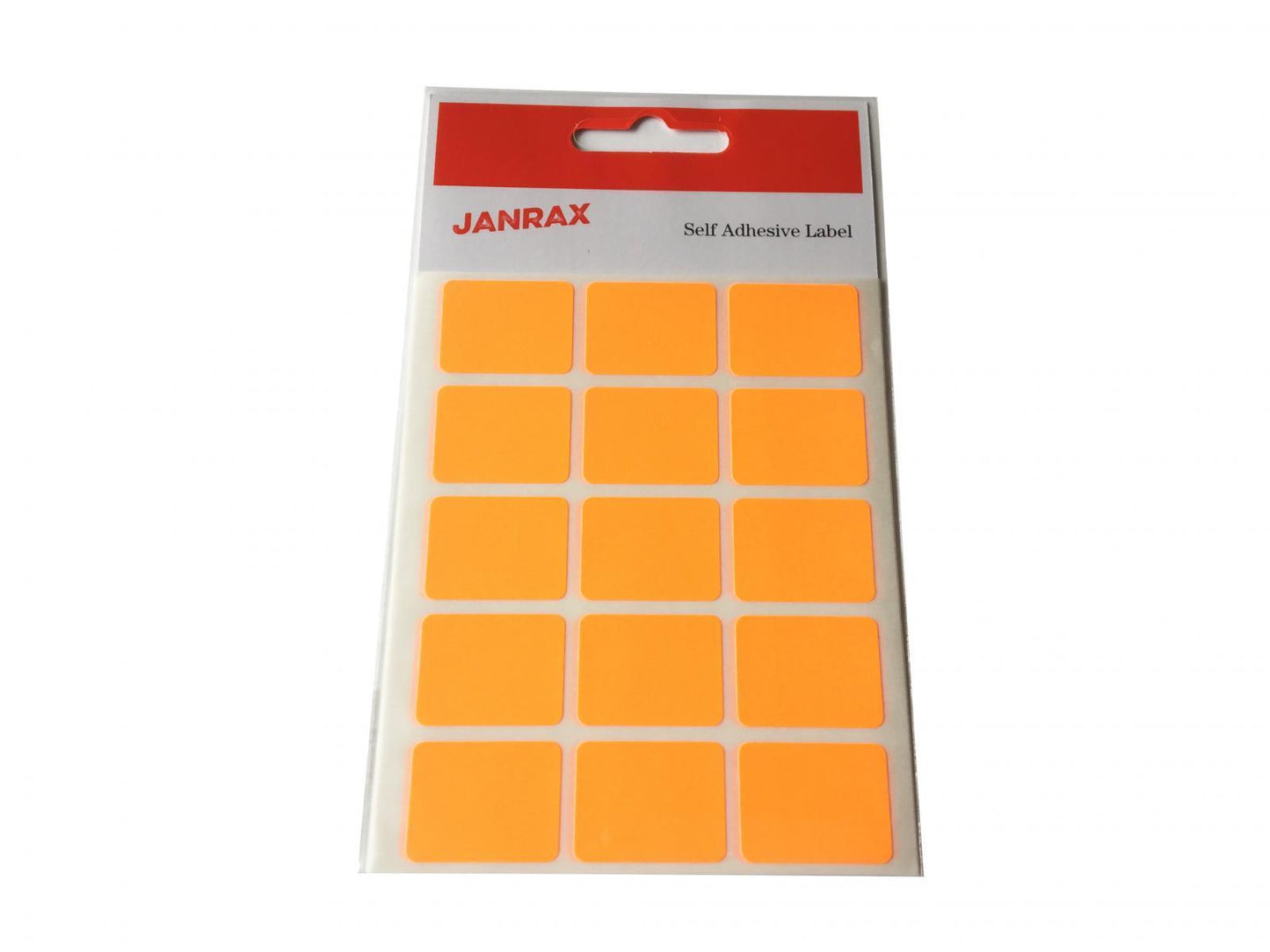 Pack of 600 Fluorescent Orange 19x25mm Rectangular Labels - Adhesive Stickers