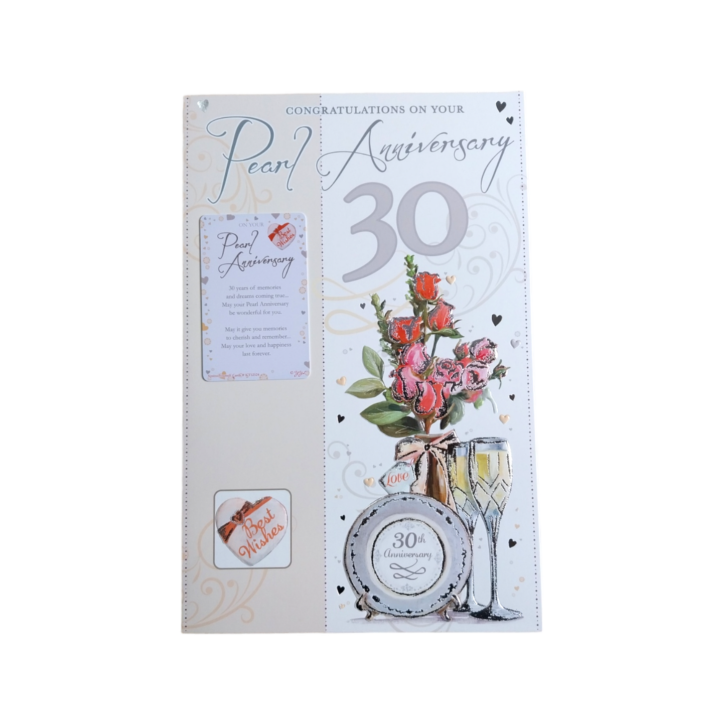 Pearl Anniversary Keepsake Treasures Congratulations Card