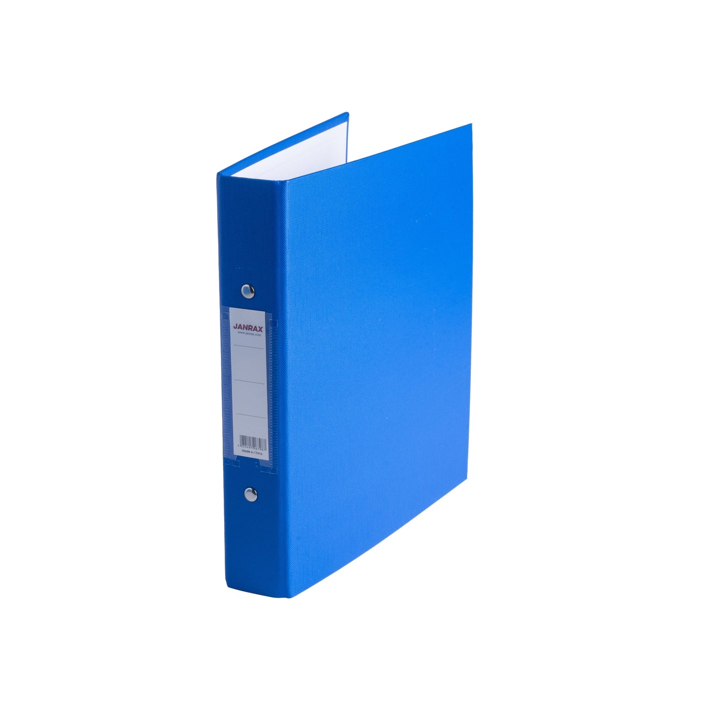 A5 Blue Paper Over Board Ring Binder by Janrax