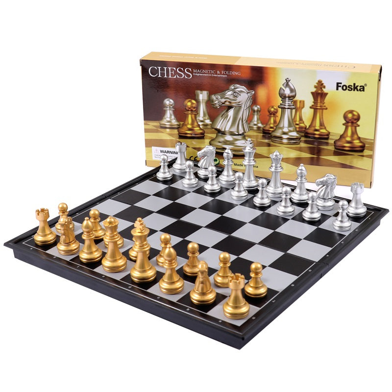 Folding and Magnetic Checker Chess Board