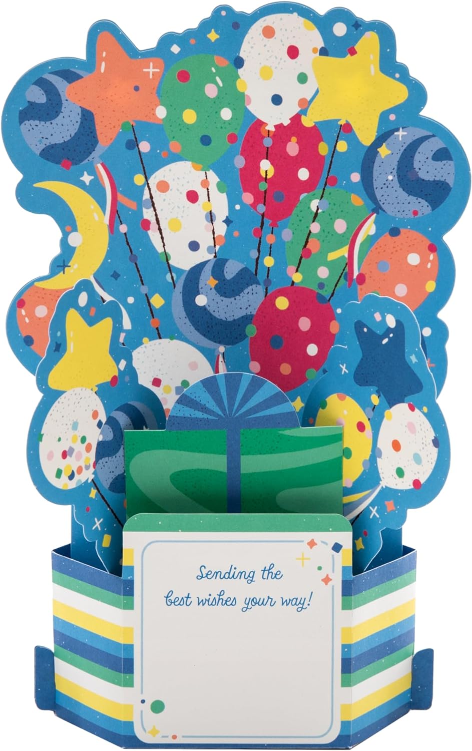 3D Pop-Up, Musical & Light-Up Birthday Cake Design Card