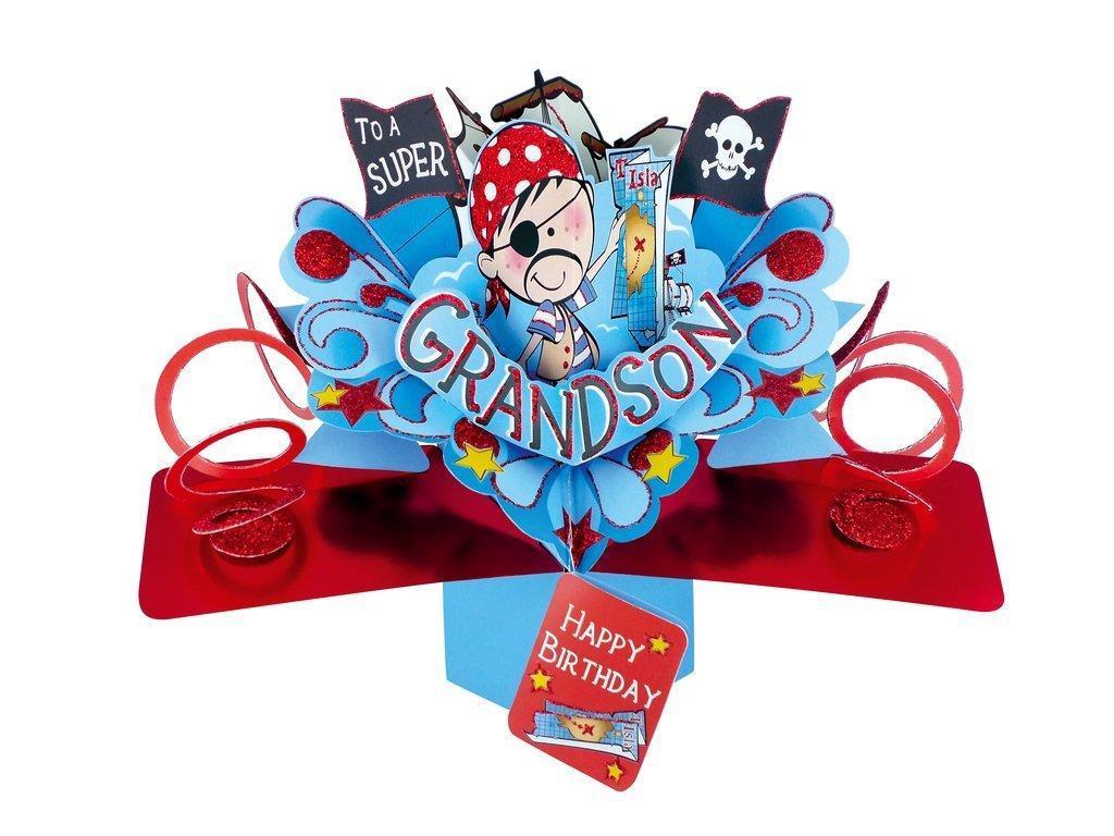 Second Nature Pop Ups "Pirate Grandson" Birthday Card