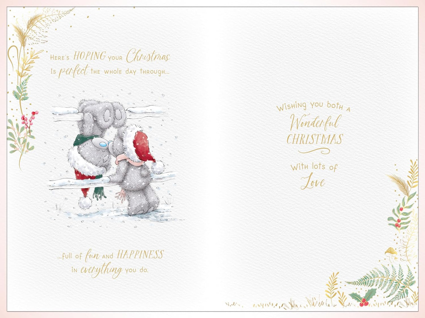 Bear Posting Letter Daughter And Son In Law Luxury Handmade Christmas Card