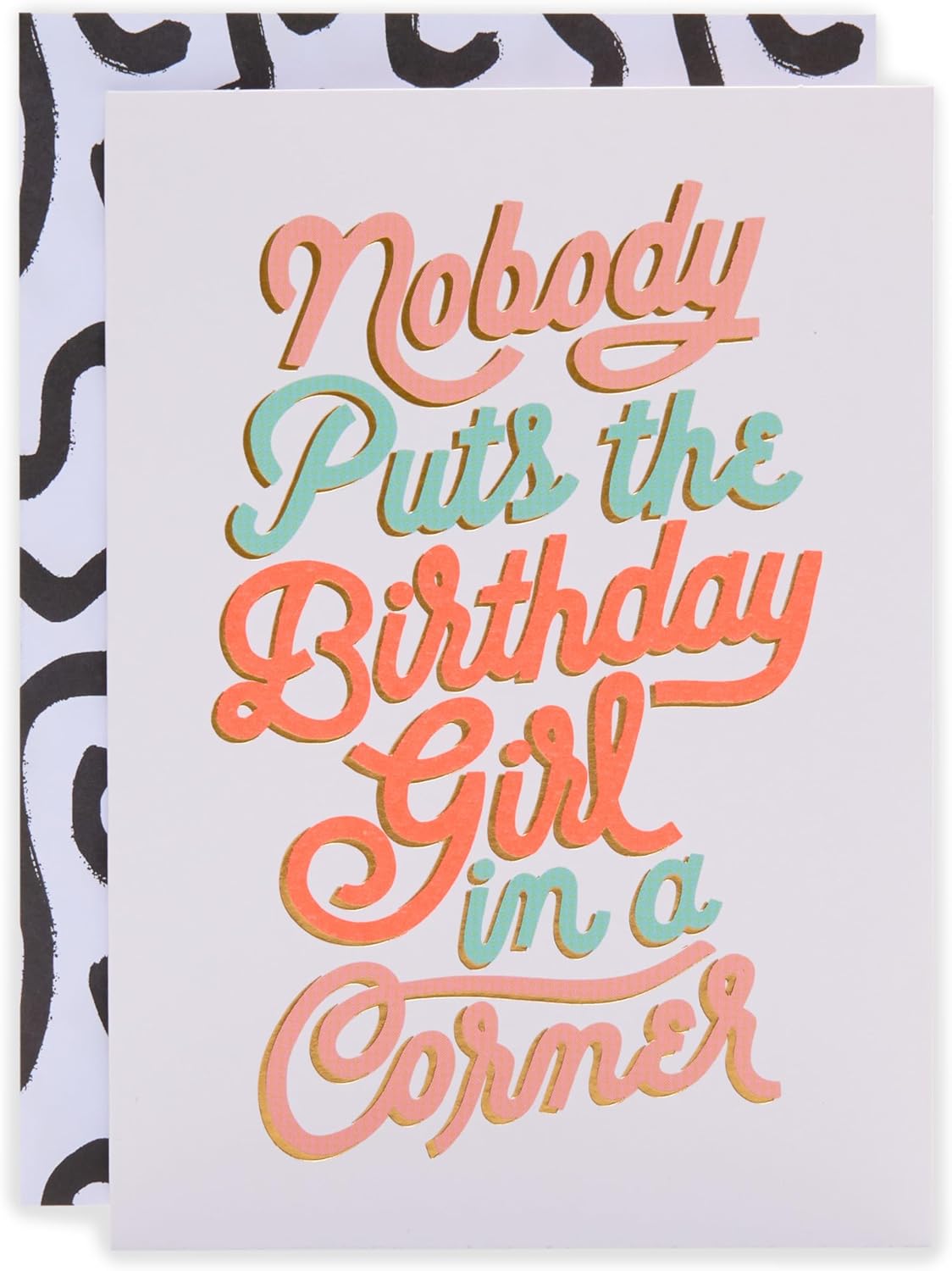 Kindred Girl In A Corner Blank Birthday Card