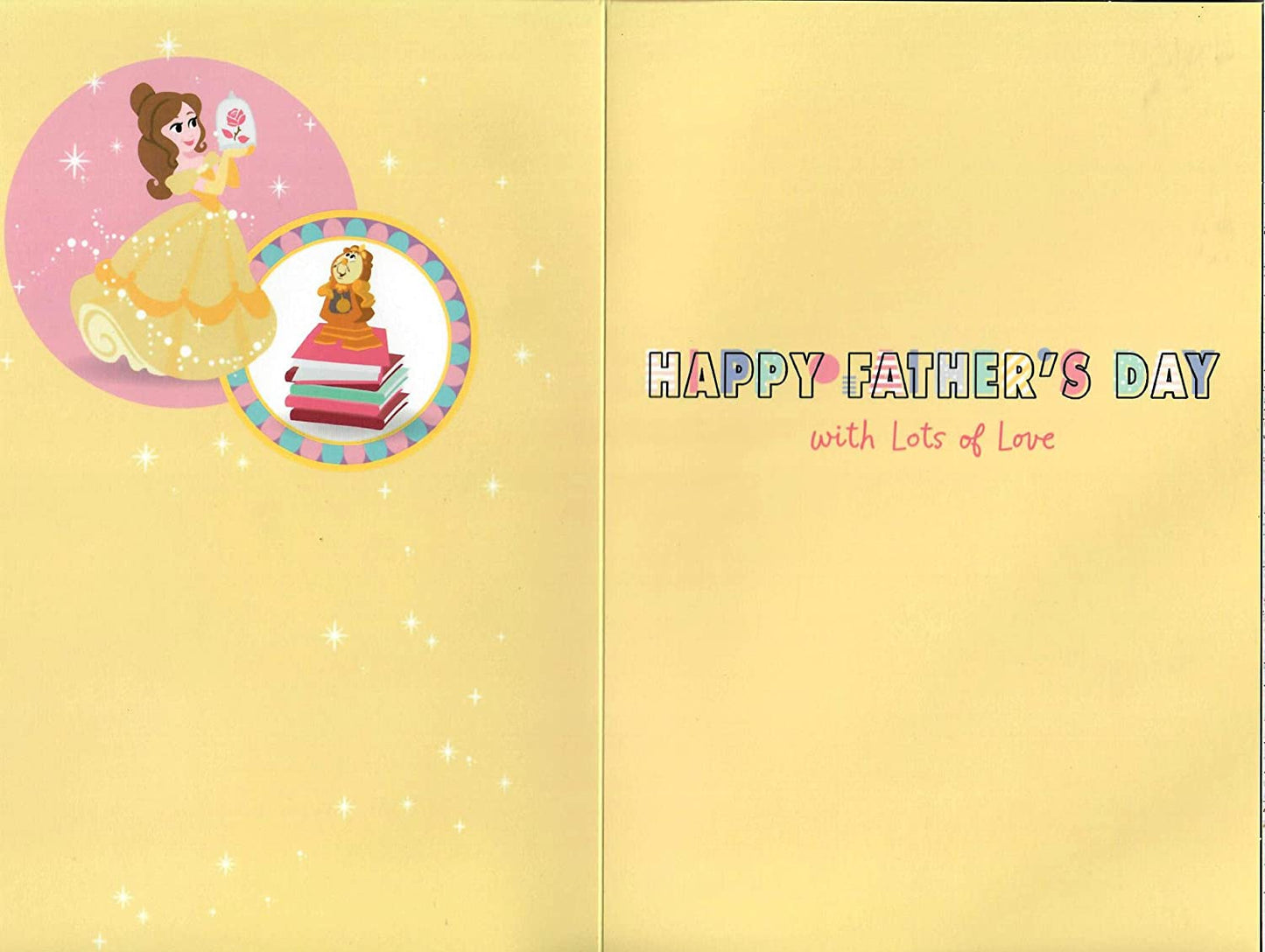 Disney Princess for You Daddy Father's Day Card 