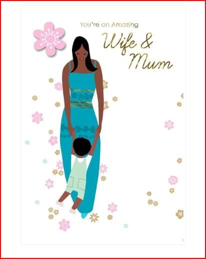 You're an amazing Wife & Mum Mother's Day Card