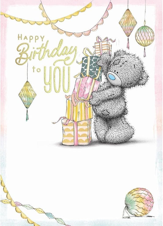 Bear Stacking Presents Birthday Card