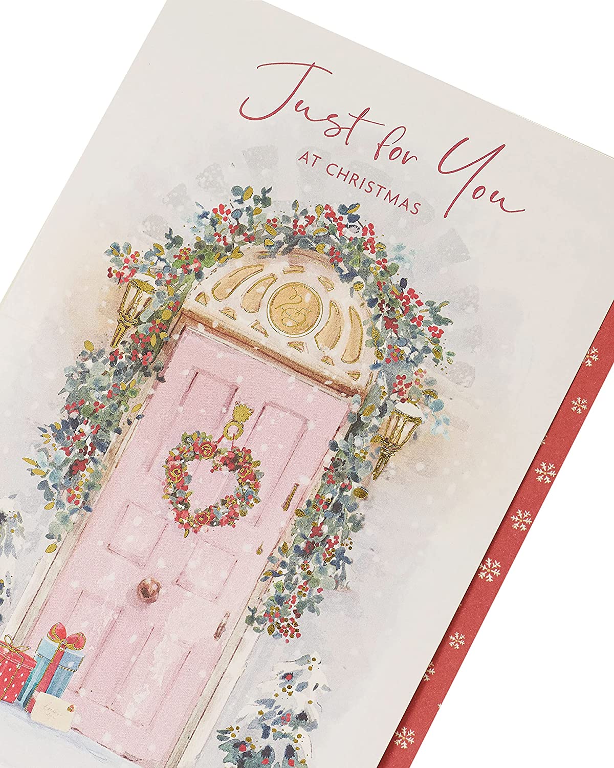 Front Door Details Design Just for You Christmas Card