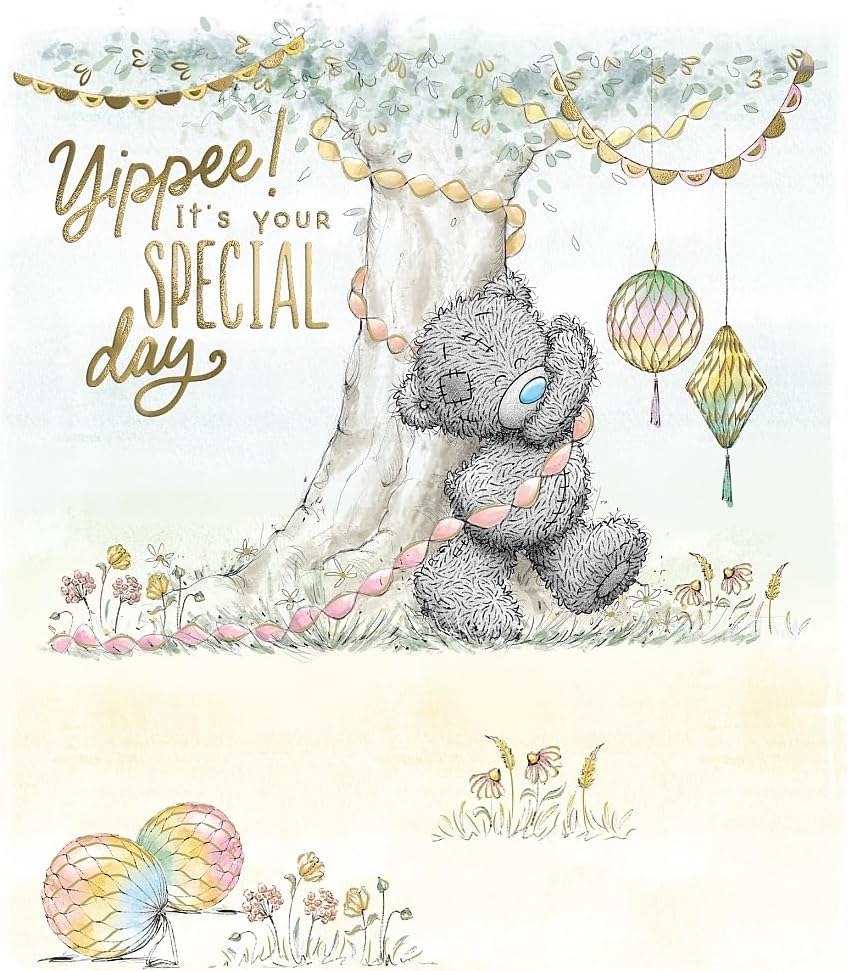 Bear And Tree Yippee ! It's Your Special Day Birthday Card