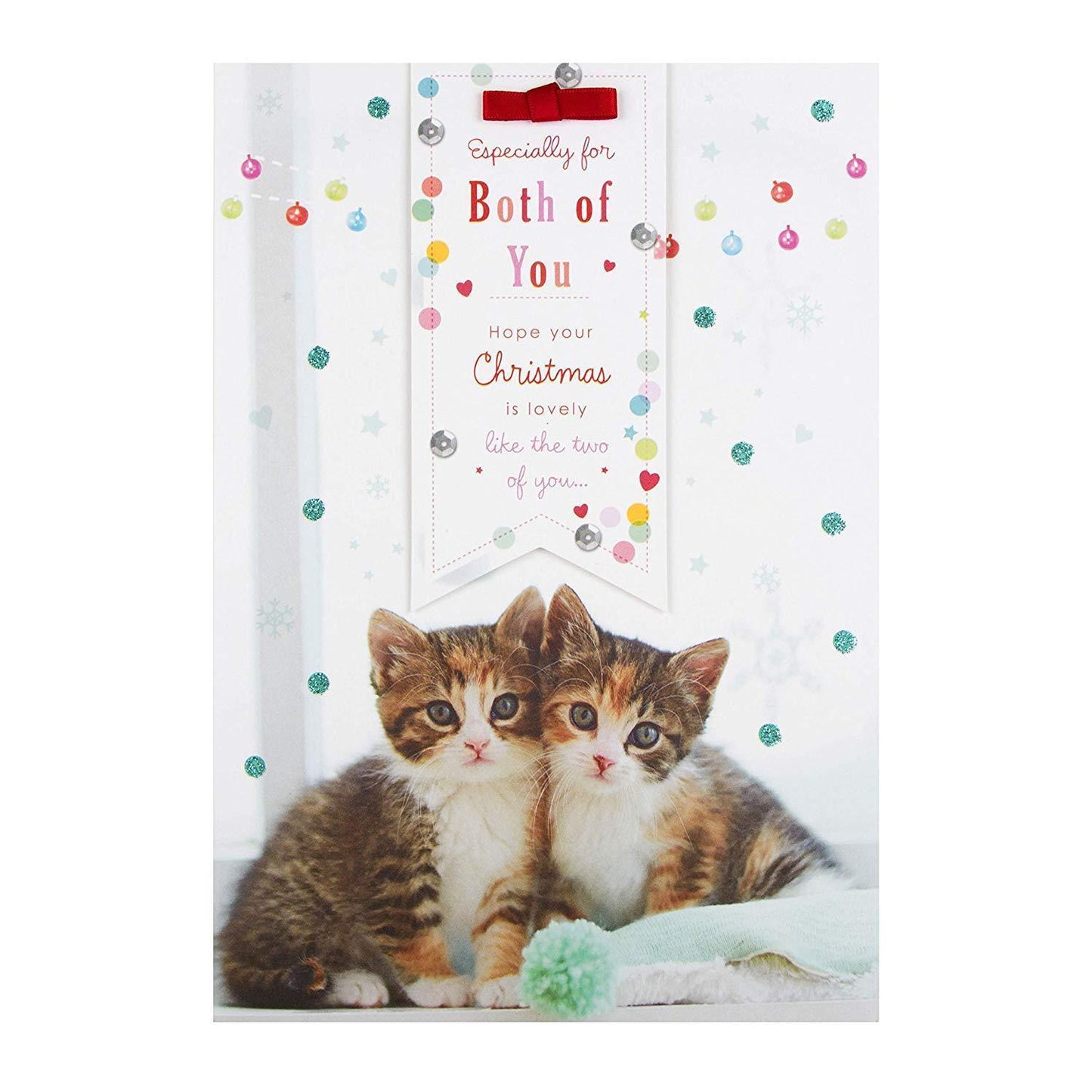 Hallmark Both of You Medium Christmas Card 'Happiness'