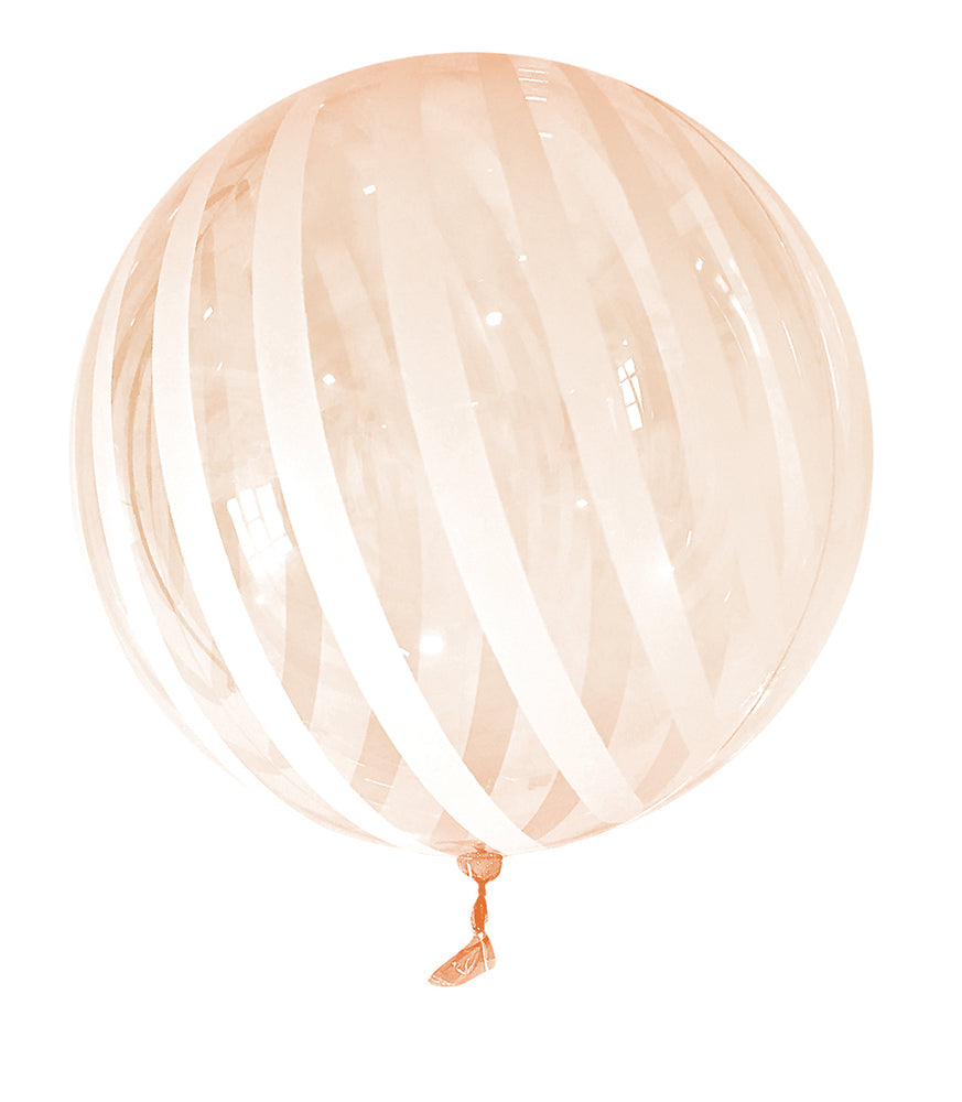 Orange Striped 18" Vortex Balloon