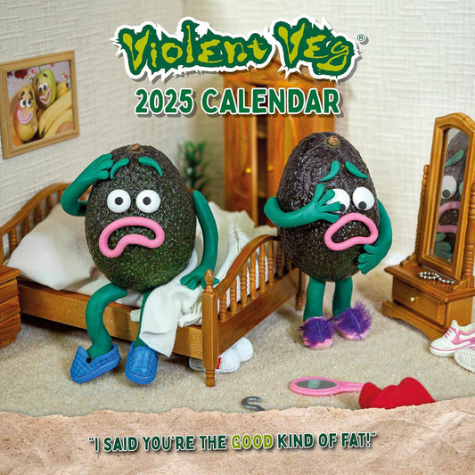 Violent Veg 2025 Square Wall Calendar