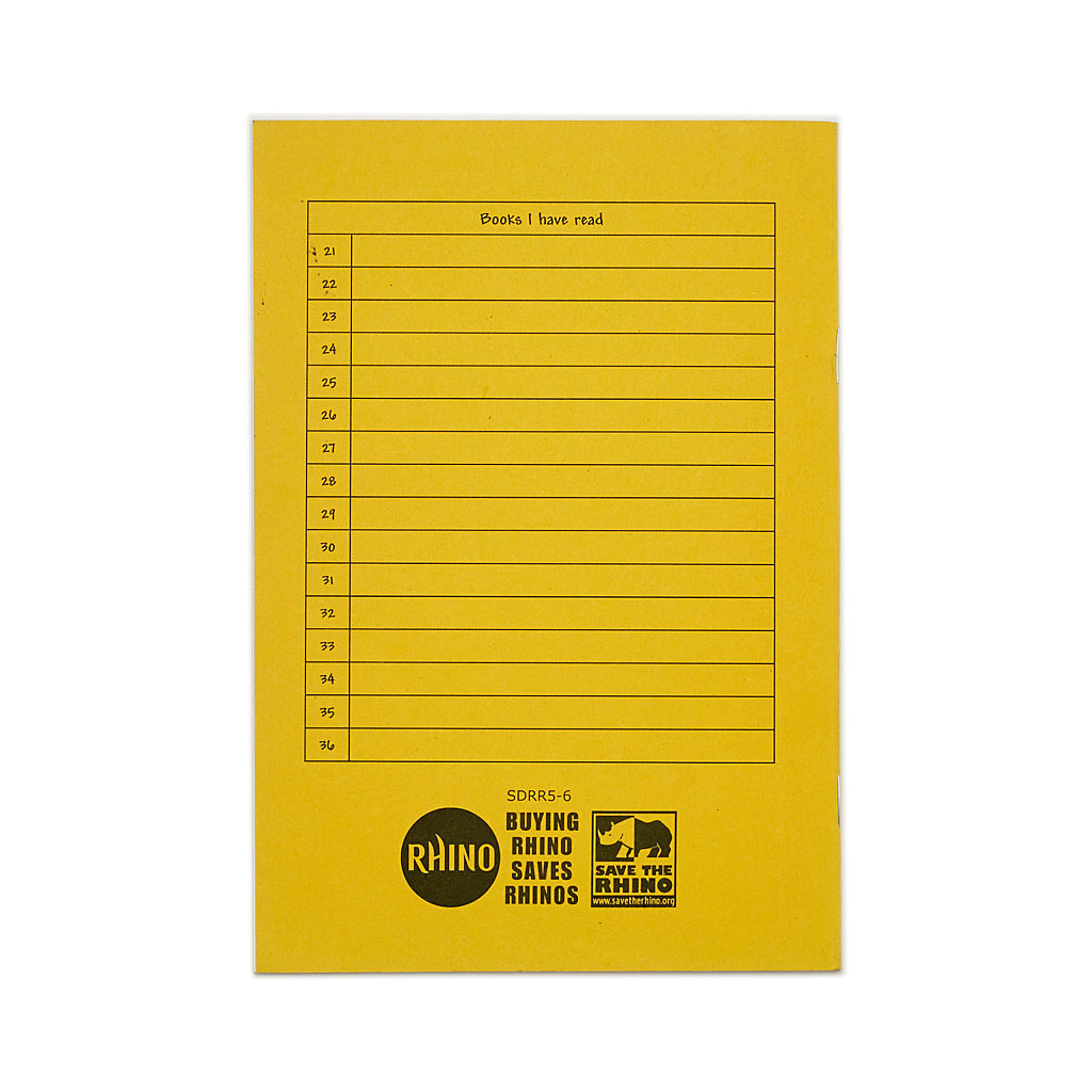 Rhino A5 40 Page Yellow Reading Record Book