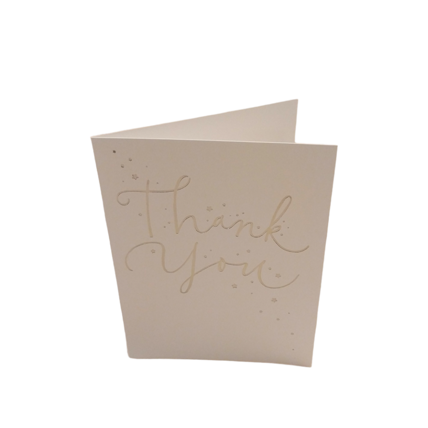 Pack of 10 Foil Finished Thank You Cards