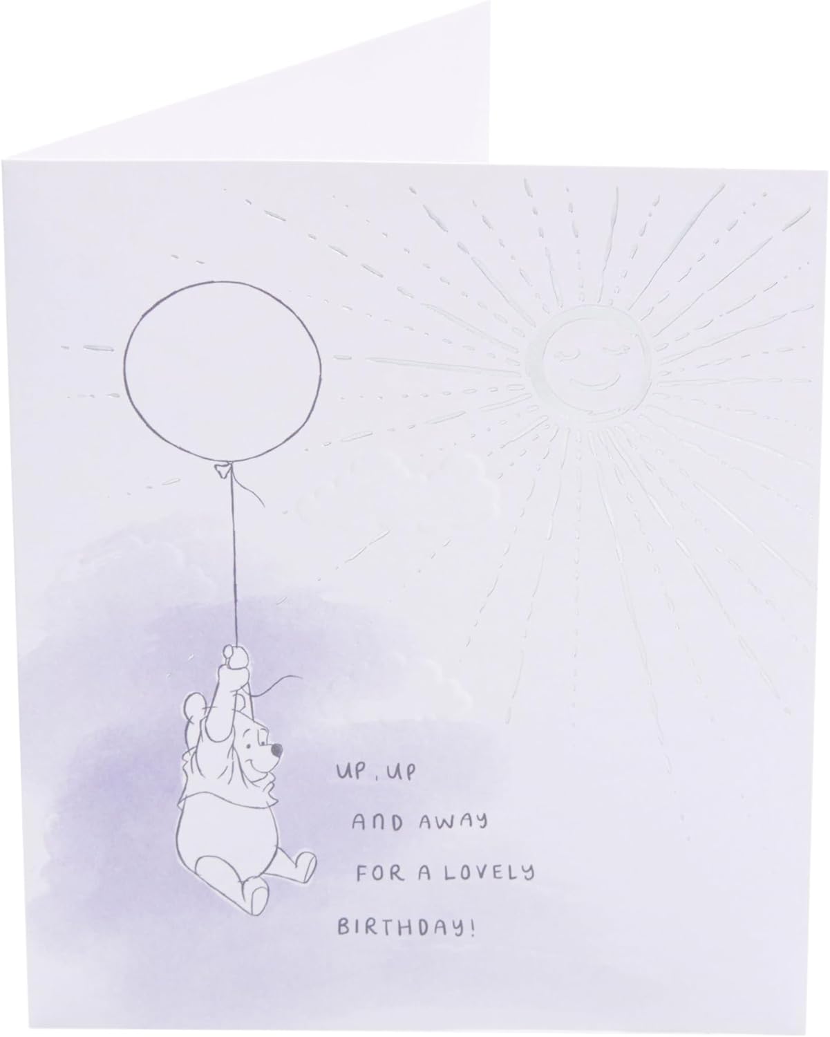 Cute Balloon Design Disney Winnie The Pooh Birthday Card